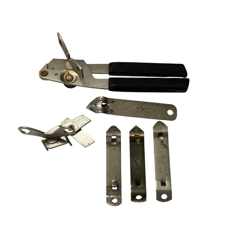 Vintage Lot Of 6 Metal Bottle & Can Openers (2)Vaughn’s (4)Unbranded ￼